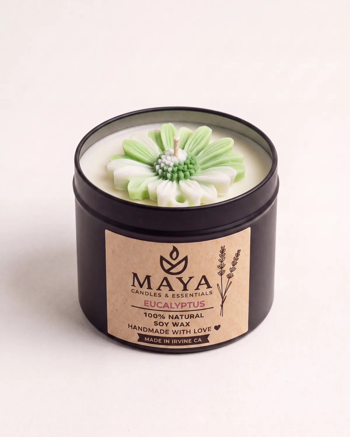 Maya Eucalyptus soy candle