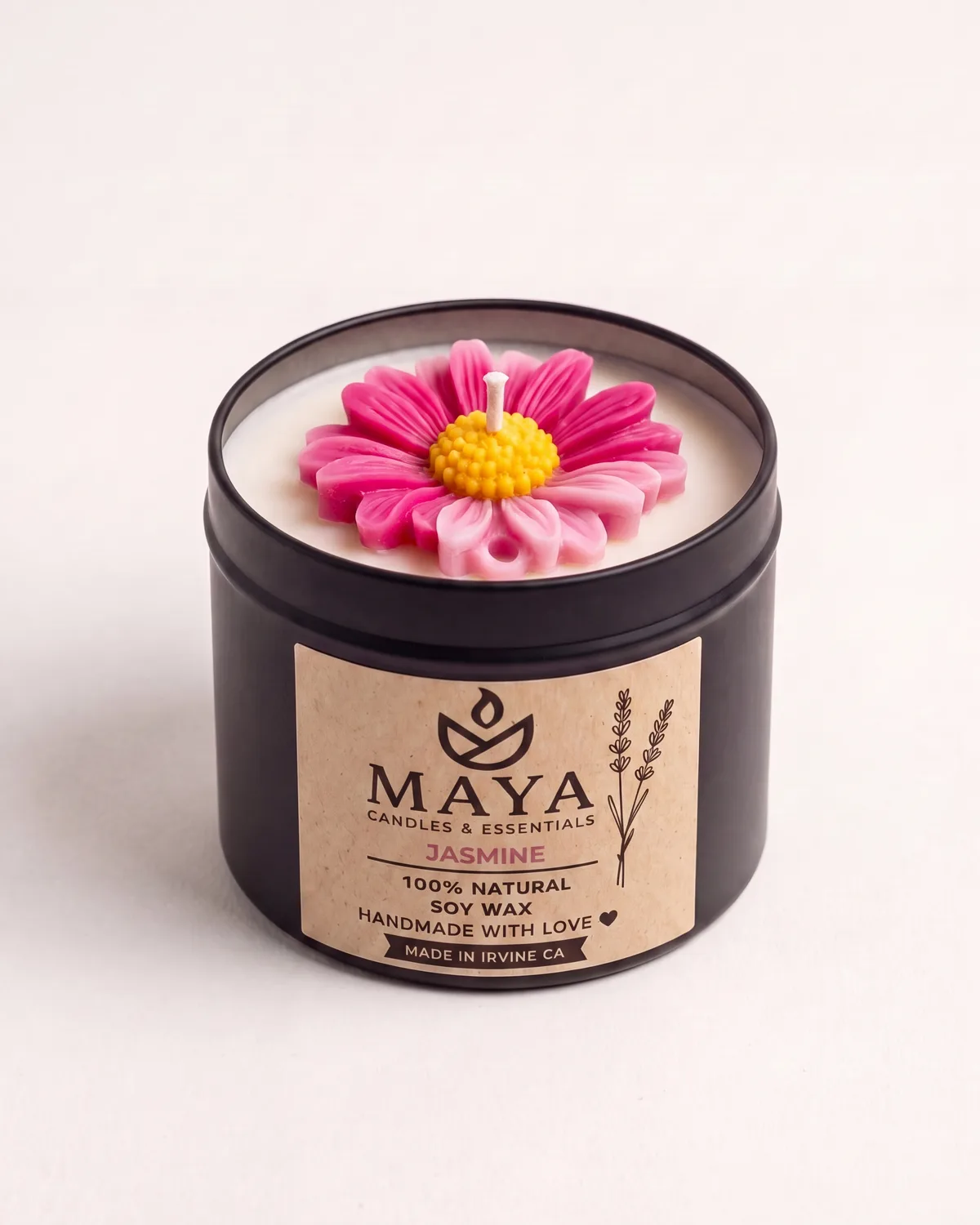Maya Jasmine soy candle