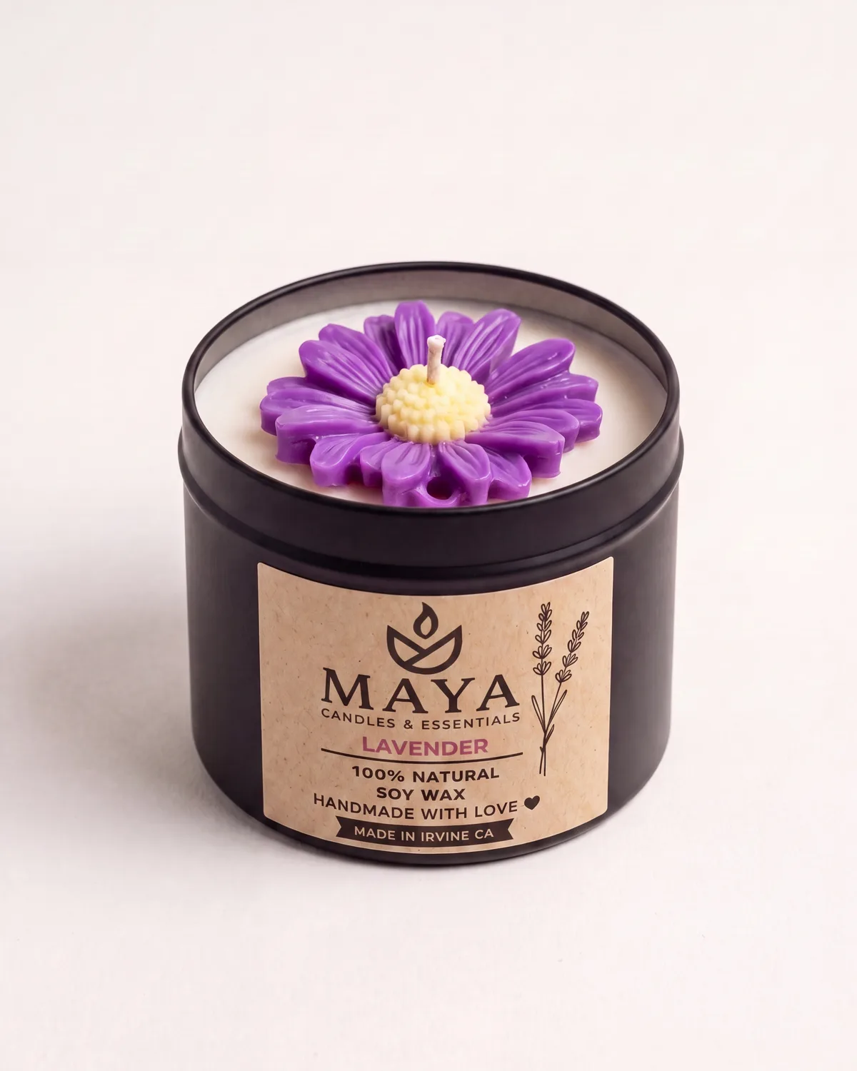 Maya Lavender soy candle — view 1