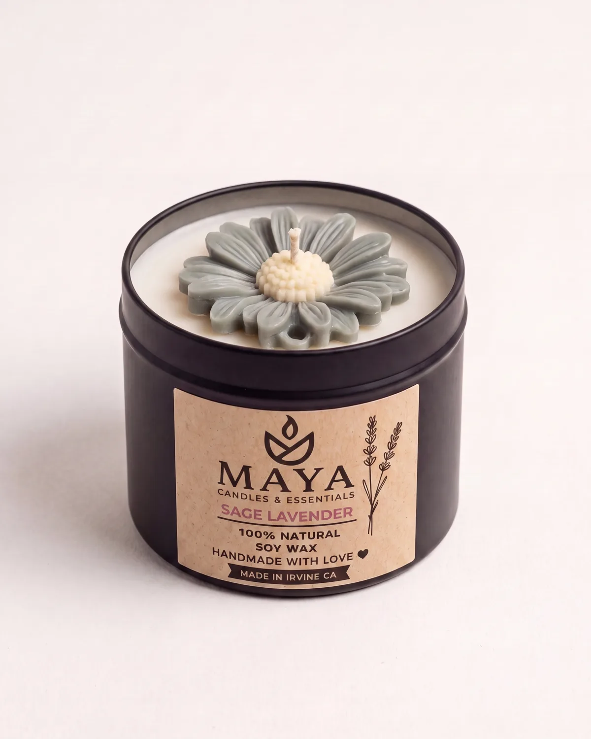 Maya Sage Lavender soy candle